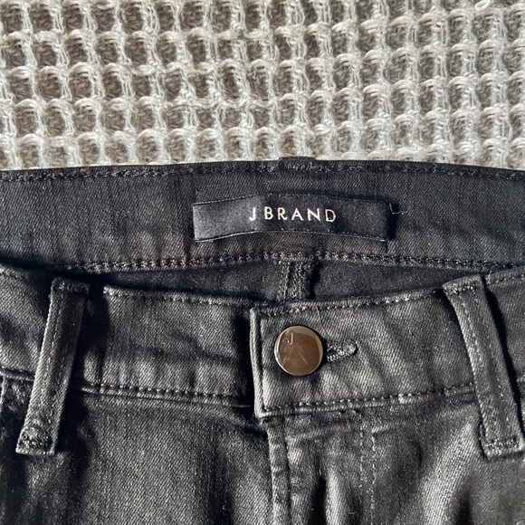 J BRAND SELENA MID-RISE CROP PANTS WITH LACE TRIM - Picture 2 of 8